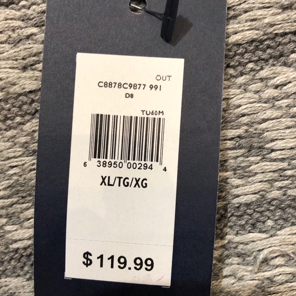 Tommy Hilfiger White & Gray Knit Zip Cardigan XL - Picture 13 of 13